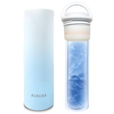 AURURA 여름 쿨링 아이스컵 아이스팩 아이스 텀블러 보온보냉 얼음 찜질팩 보온보냉 컵 핸디 야외 캠핑 차량용 선물 예쁜 그라데이션 색상, 1개, 아이스 블루 1개, 아이스 블루