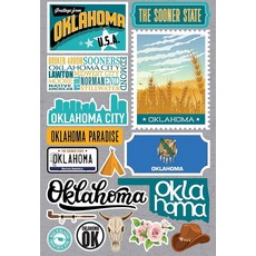 Reminisce Jet Setters 3.0 State Dimensional 스티커-오클라호마 -JET-035, Reminisce Jet Setters 3.0 Stat