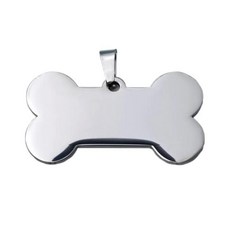 반려동물 분실방지 태그 각인 펜던트 고양이 강아지 목걸이 이름표 이름, 1개, 1. 1PCS Silver bone