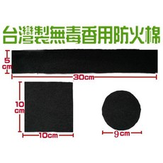 【禪圓】台灣製 無毒安全香用防火棉 防火布 耐高溫、適用各種香爐、香粉、香塔、香環、盤香、外出點香、不用香灰, 圓形