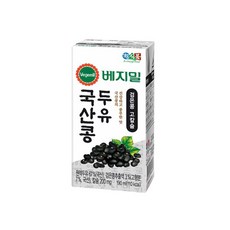 JUNGFOOD 베지밀 국산콩 검은콩 고칼슘 두유 190mlx16팩 214814 {MH}, 190ml