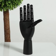 관절목각인형 손 모형 미술 데셍 인체 구체 뎃생 손가락 소묘 인형 스케치용 관절손, 11.블랙남성오른손, 1개