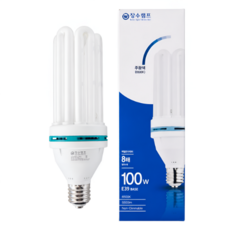 장수램프 초고와트 삼파장 EL램프 100W 주광색 E39, 1개