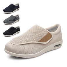 유윤 경량 전체덮개용 니트 발편한 논슬립 슬립온 3cm 찍찍이 효도화 남녀 DW-25