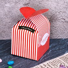 DIY용 선물상자, 레드하트스트라이프, 10개