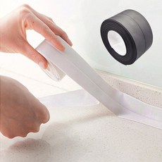 틈새 모서리 PVC 방수 테이프 블랙, 1개