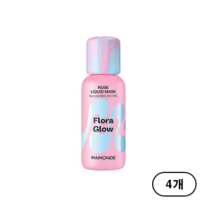 마몽드 플로라글로우 로즈 리퀴드 마스크, 80ml, 4개