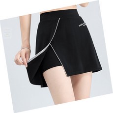 구니스토어 사이드 트임 배색 아웃도어스커트 테니스치마 H라인스커트