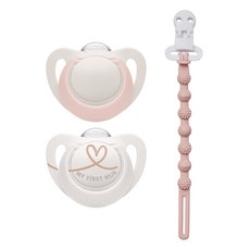 누크 스타 쪽쪽이 X 토트랩 쪽쪽이 홀더 SET, 1세트, 핑크,화이트+로즈워터핑크, S1 (0~6개월)