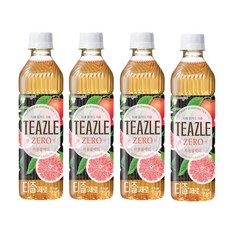 티즐 제로 자몽블랙티, 500ml, 4개