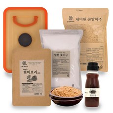 경북안동 제비원 된장 만들기 세트 (메주 정제염 현미보리가루 생수 씨간장 보관통), 3.5kg, 1개, 안동제비원