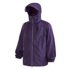 美式夏季輕薄防曬衣女 側抽繩設計感寬鬆長袖夾克外套, 深紫色,2XL, 1個