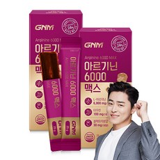 [먹기편한 젤리스틱] GNM 엘 L 아르기닌 6000 맥스 타우린 비타민C / 비타민B 블랙마카분말 오르니틴염산염, 375g, 2개