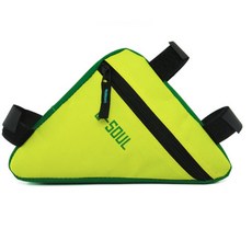 《台灣現貨》B-SOUL自行車三角工具包/上管橫梁包, 黃綠, 1個