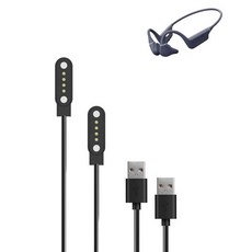 2개 세트 난크 러너 프로5 이어버드 충전기 자석 교체용 USB 충전 케이블 프로 5 호환 액세서리검정, 2개 세트 난크 러너 프로5 이어버드 충전기 자석 교체