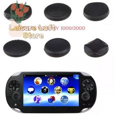 PS Vita 1000/2000용 실리콘 엄지 그립 캡 6팩 미끄럼 방지 조이스틱 커버 땀 방지 및 향상된 그립