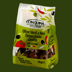 친퀴나 매콤 그린앤블랙 피티드 콘디떼, 190g, 1개