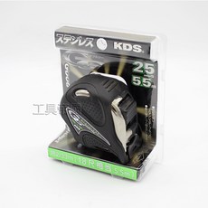 KDS日本製 雙面不鏽鋼捲尺 5.5米 25mm 防水, 1個