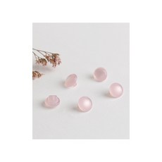 퀼트스타 파스텔 반콩단추 10mm_핑크, 핑크, 5개
