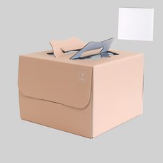 라라패키지 케익상자 1호 받침포함, 2세트, 피치 2세트, 피치