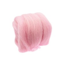 HAIMINGJUN 바늘 펠트 공예 인형 만들기를 위한 수제 10g 양모 재료 로빙 섬유, 11x8cm, 핑크 1