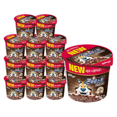 컵시리얼 콘푸로스트 다크초코, 40g, 12개