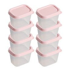 비트리 휘어지는 냉동실 정리용기 시즌2 핑크 미니 소스 이유식 큐브용기 100ml, 1개입, 8개