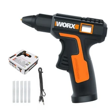 멜트 핫 글루건 전기 충전식 무선 수리 도구 열 미니 7mm 스틱 가정용 Worx WX890 4V, 01 WX890, 01 WX890