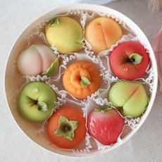 수제 과일 화과자 선물세트 다과 어르신 부모님 첫인사 상견례 특별한 명절 선물, 9개, 45g