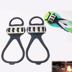 VISIOLEX 자전거 마찰 스파크 공구 패드 자전거 플린트 패드 풋 브레이크 스파크 풋 압력 슬라이더 라이딩 슈즈 커버 (오토바이 스쿠터 액세서리) (신발 커버 1개), 1*Shoe Cover, 1개