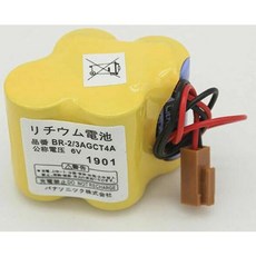 佑齊企業 iCmore BR-2/3AGCT4A 6V 帶2P棕色接頭 PLC鋰電池 (不可充電), 1個