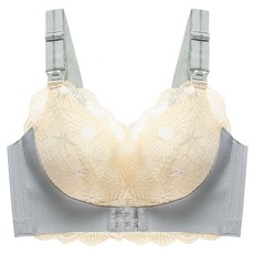 DFMEI 哺乳內衣防下垂無鋼圈夏季薄款前扣式收副乳聚攏餵奶產後大胸顯小
