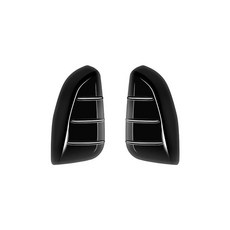 하이랜더 차량 도어 사이드 미러 커버 트림 외부 자동차 후방 보호, 1개, 2. Black
