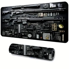 멋진 오렌지 Gungear 마우스 패드 대형 확장 게임용 미끄럼 방지 고무 40X90CM Esports 데스크 매트 LockEd, 02 300x600x2mm, 09 9