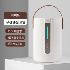 휴대용 심플 무드등 듀얼 대용량 저소음, 화이트 충전식, 기본 모델명/품번