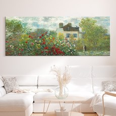 세계인기 명화그림 캔버스액자 41종 대형 와이드 홈카페 인테리어 거실 침실 카페 고흐 모네 그랜마모지스 몬드리안 시슬레 클림트 호퍼, 15. CM-아르장퇴유 모네의 정원
