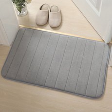 悅閱國際 珊瑚絨防滑地墊 40*60cm, 灰色