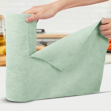 오솜 행주 빨아쓰는 주방 타올 극세사걸레 30CM 30매, 3개, 민트