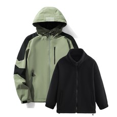 兒童三合一衝鋒外套 防風防寒保暖衝鋒衣 兒童滑雪服 男女童保暖外套 親子同款滑雪外套 兒童衝鋒外套三合一