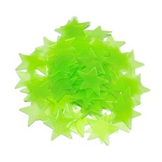 이음모음 야광 별 스티커, SET, 그린, 80개입