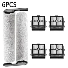 티네코 플로어 원 스위치 S6/스트레치 울트라 습식 진공 청소기 소모품 롤러 브러시 HEPA 필터 액세서리, 02 6PCS