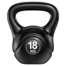 GYM 壺鈴 重訓拉環包膠環保健身壺鈴, 1個, 【健身壺鈴】18KG