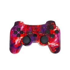 PS3용 컨트롤러 모션 센서가 포함된 무선 이중 진동 PlayStation 3용 Bluetooth 리모컨 해골, 02 universe