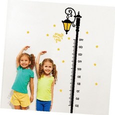 아이방 인테리어 가로등 스티커 측정 벽면 장식 재는 키 차트 디자인 어린이 성장, 상세페이지 참조