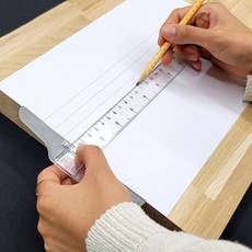 투명 플라스틱 T자 30cm, 1개