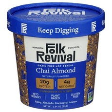 Folk Revival Chai Almond Cereal Cup 1.94 OZ, 1개, 55g