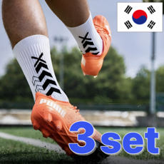 인피니티 축구양말 논슬립 사커엑스 풋살 축구 양말 하프 삭스, 3개, 블랙
