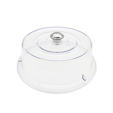 圓型菜蓋 PC透明圓菜蓋 餐碟蓋 防塵罩 保鮮餐蓋 壓克力透明蓋, 1個, 0232A 圓餐盤蓋, 透明