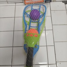 《翔翼玩具》網袋拋接球拍 兒童拋接球拍 外雙人拋接球 球拍 高彈力球 兒童玩具球 乒乓球拍13-5677安全標章合格玩具, 1個, 13-5677雙人拋接球/顏色隨機