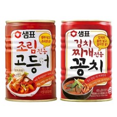 샘표 400g 조림전용 고등어 1개 + 김치찌개 꽁치 1개, 2개